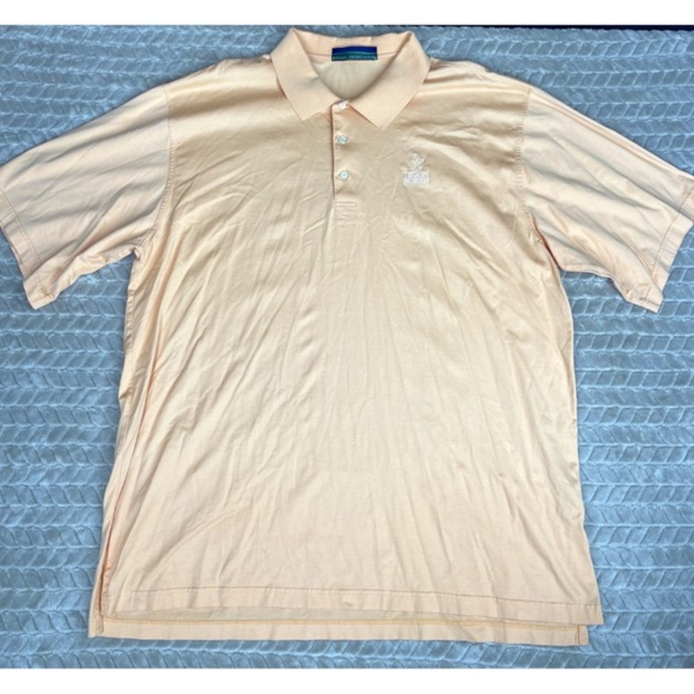 Robert‎ Trent Jones Polo Shirt Mens XL Peach